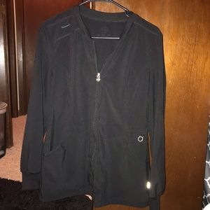 Infinity brand black scrub jacket